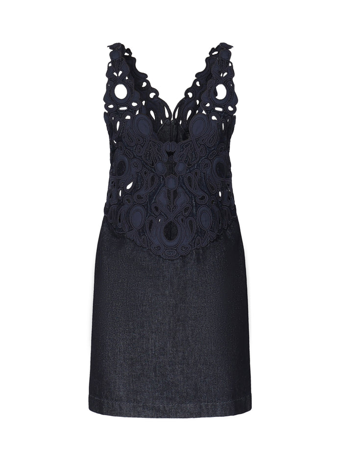 Dondup Dresses Blue Cotton