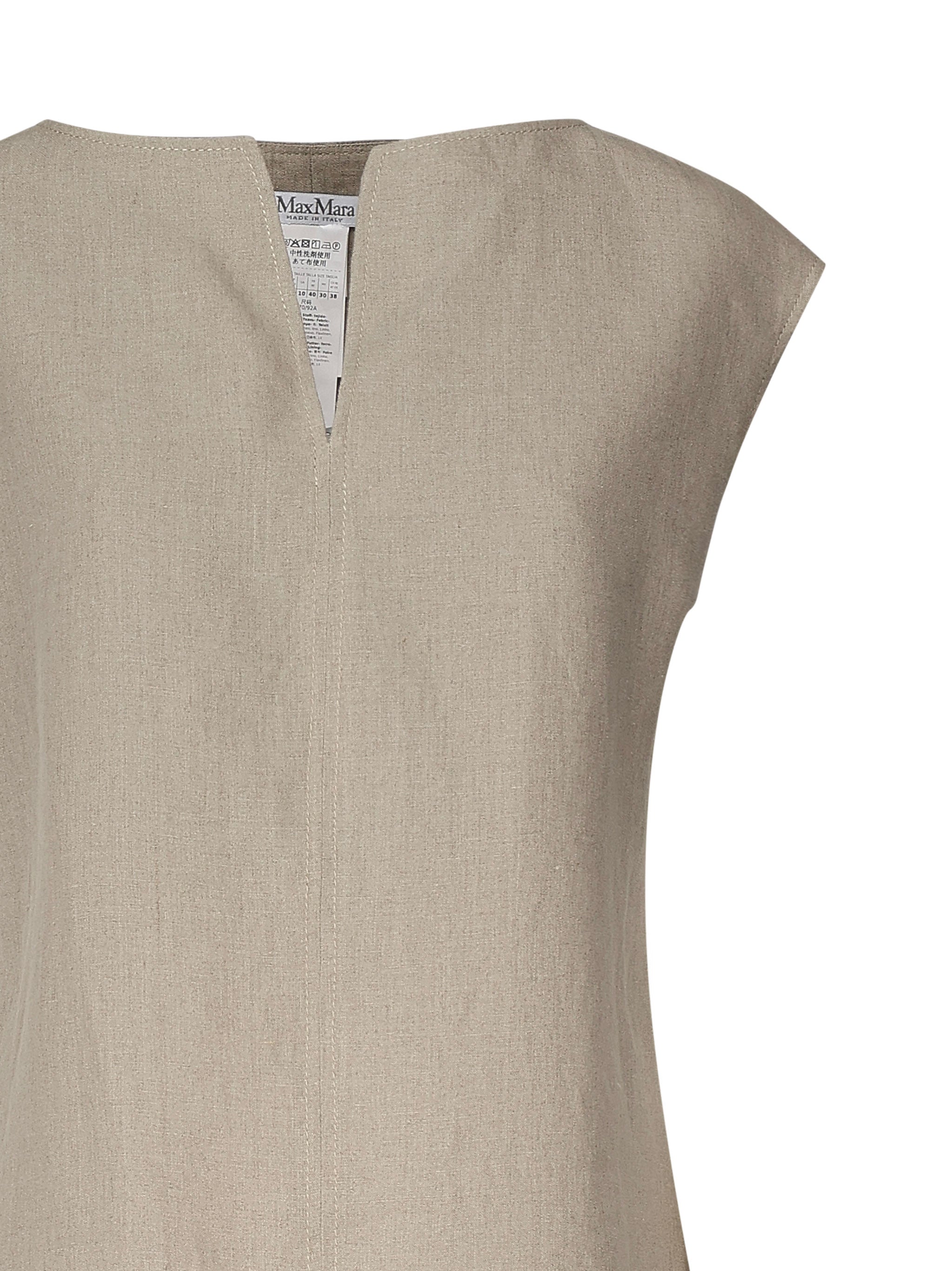 Max Mara Top Beige Linen