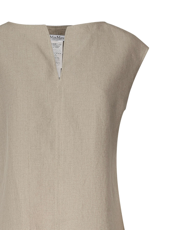 Max Mara Top Beige Linen