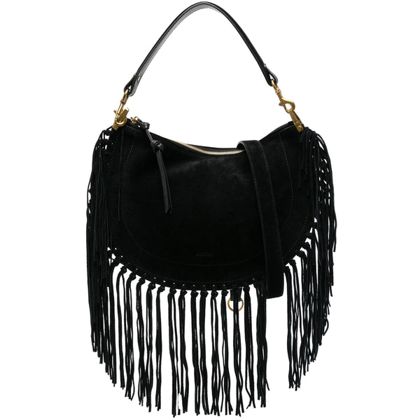 Calf Suede Tote Bag Black