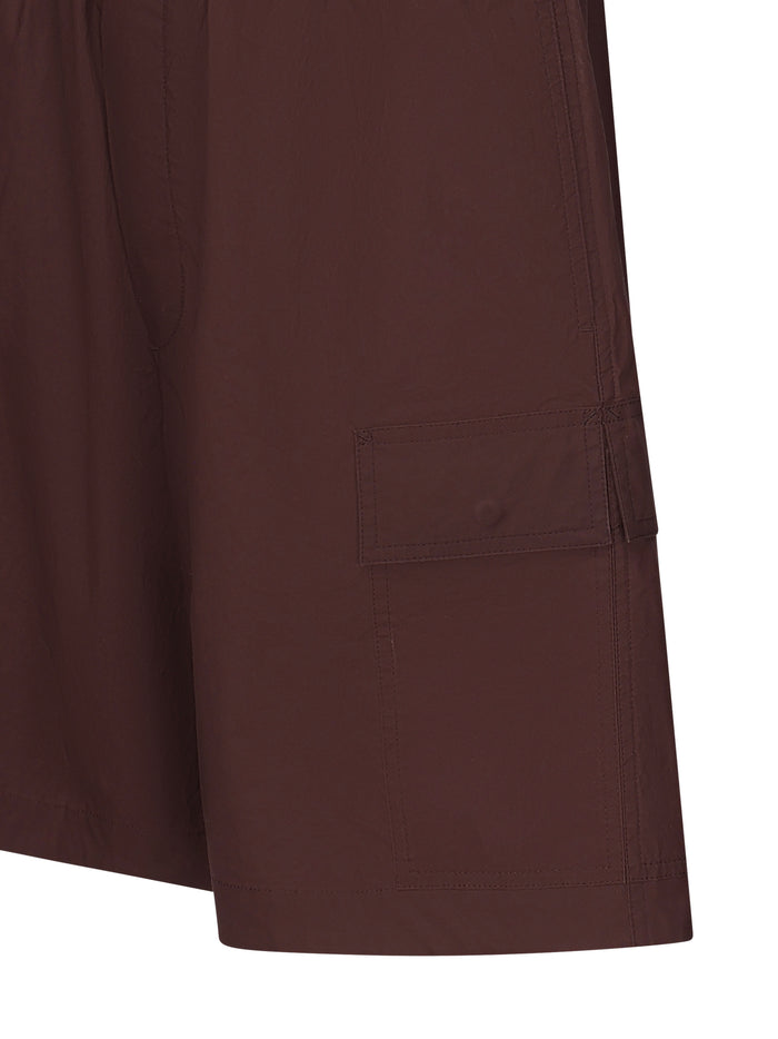 Bottega Veneta Shorts Aubergine Cotton