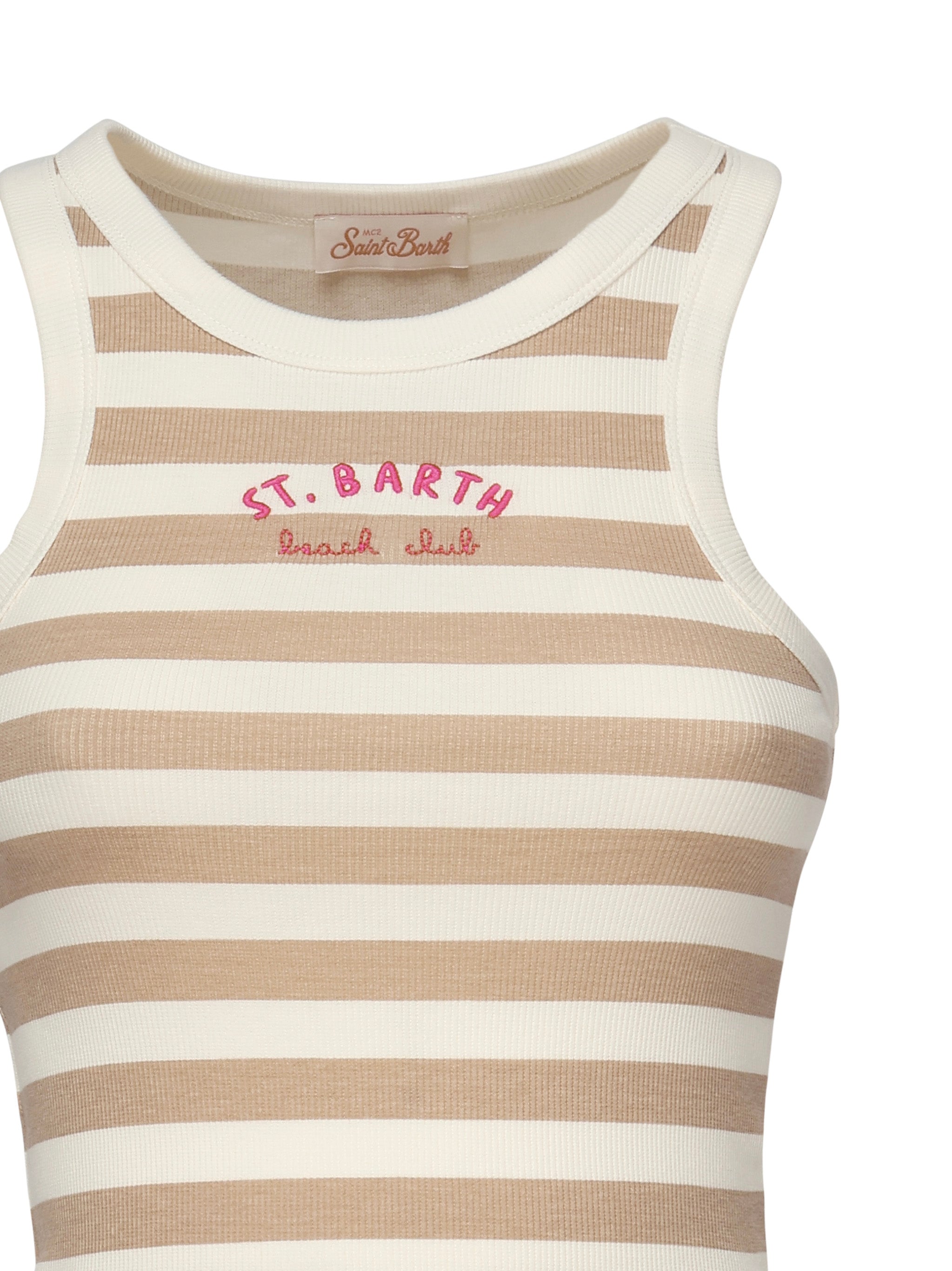 Mc2 Saint Barth Top Beige Cotton