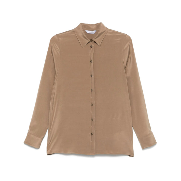 Shirt Avion Brown Silk