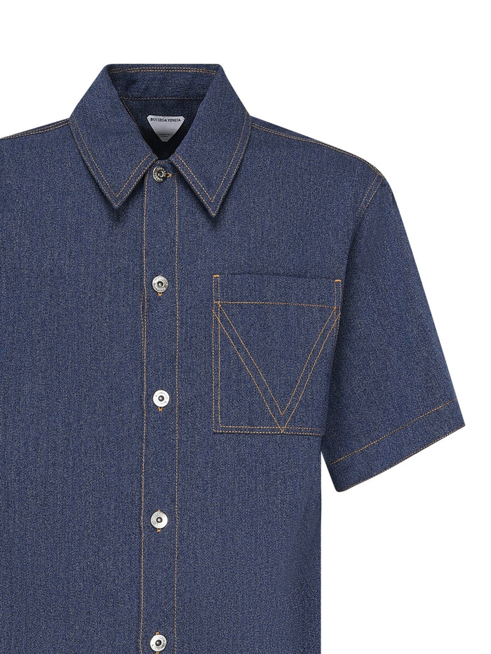 Bottega Veneta Shirts Indigo Wool