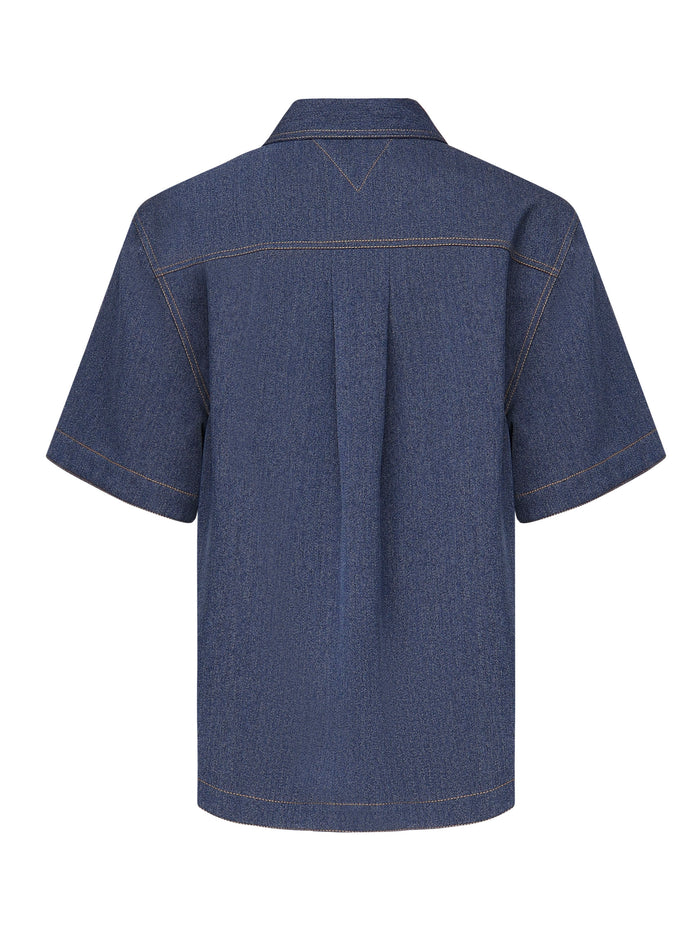 Bottega Veneta Shirts Indigo Wool
