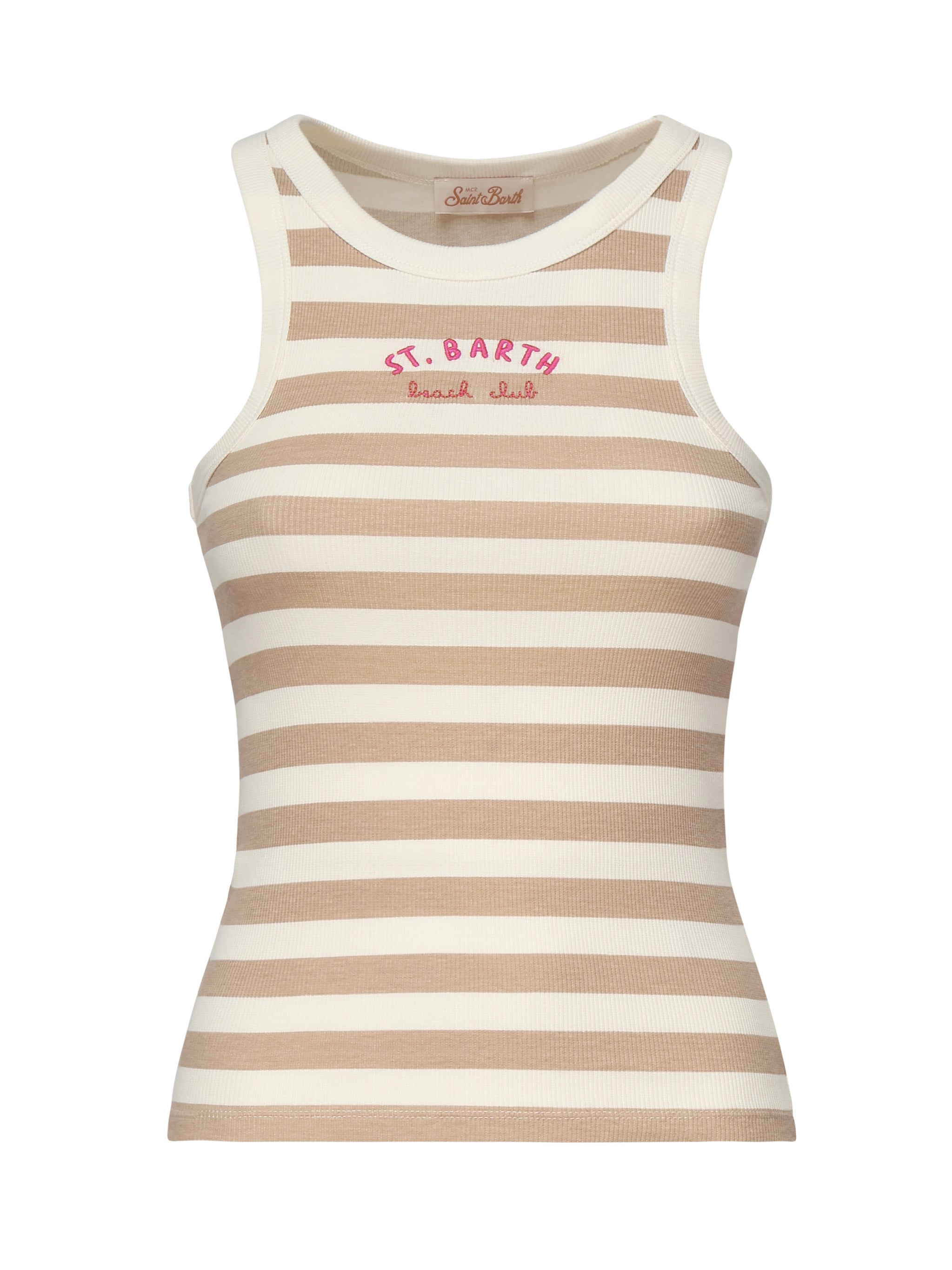 Mc2 Saint Barth Top Beige Cotton