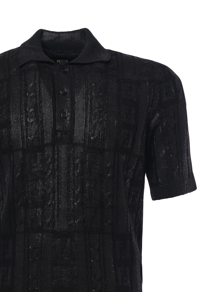 Fendi T-Shirts And Polos Black