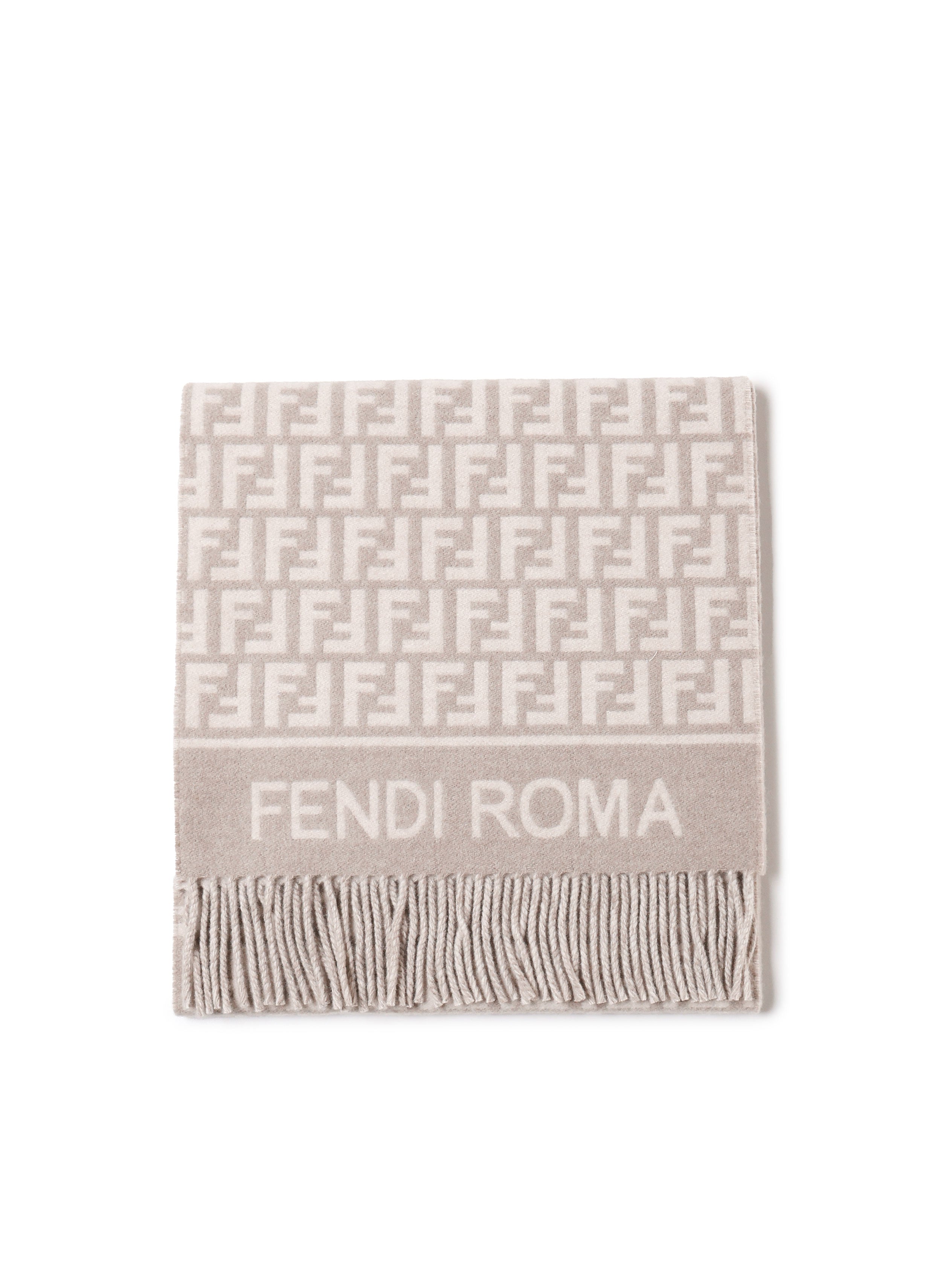 Fendi Scarfs Beige Wool