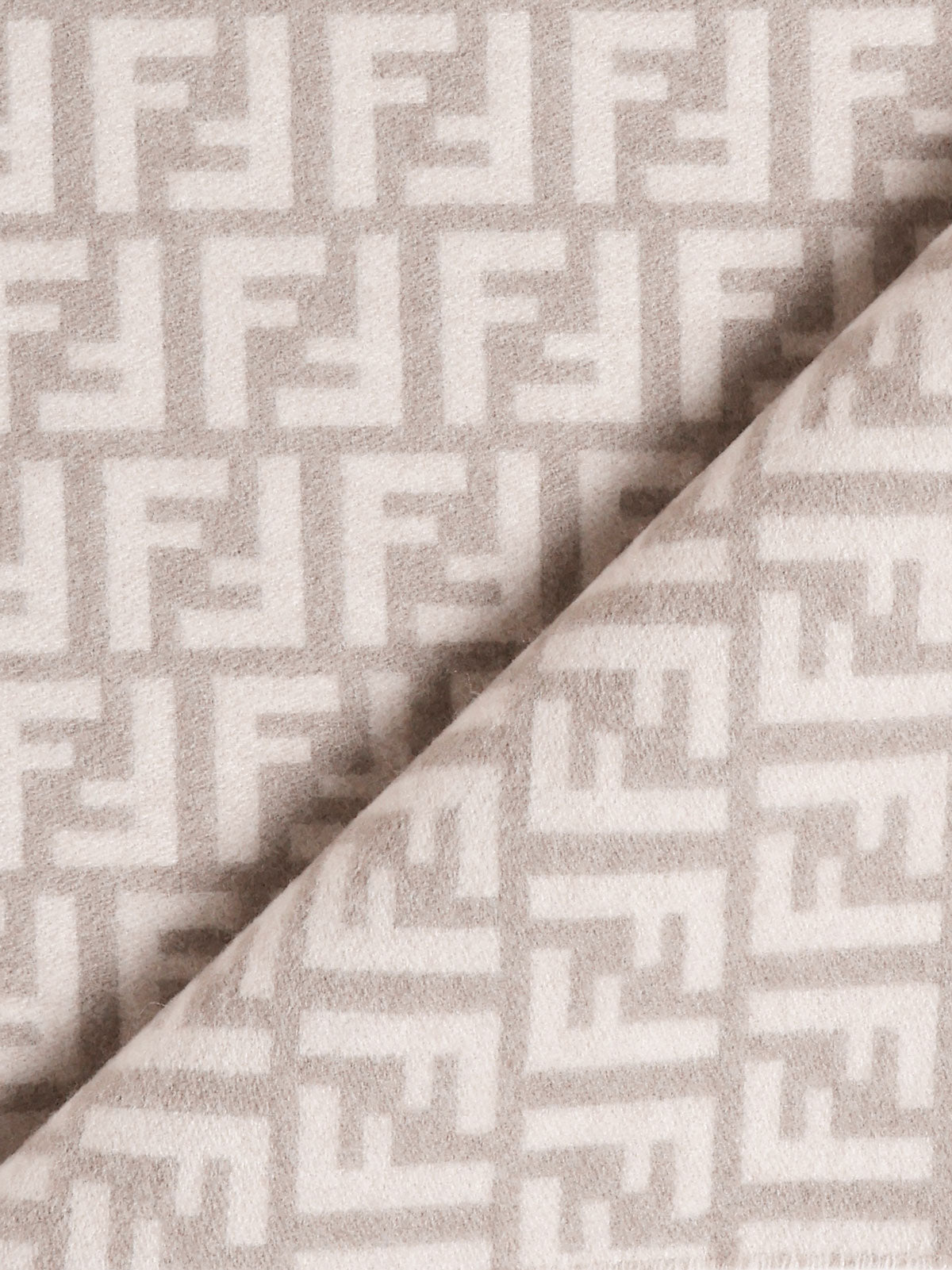 Fendi Scarfs Beige Wool
