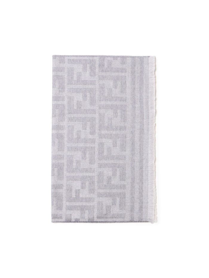 Fendi Scarfs Grey Virgin Wool
