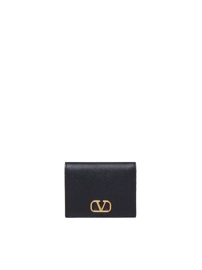 Valentino Garavani Wallets Black Calfskin