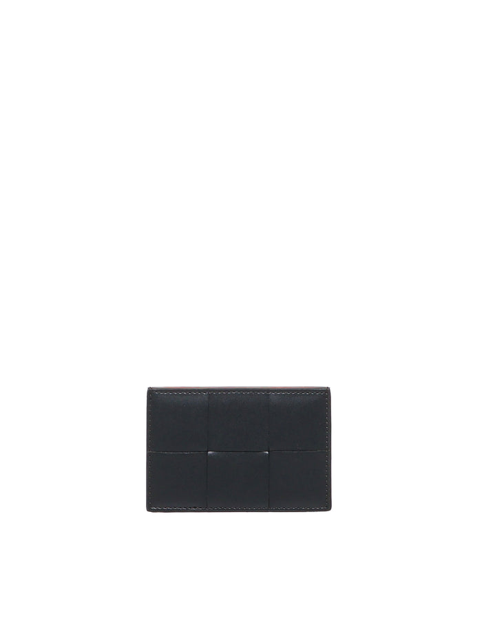 Bottega Veneta Wallets Dark Green, Papaya Calfskin