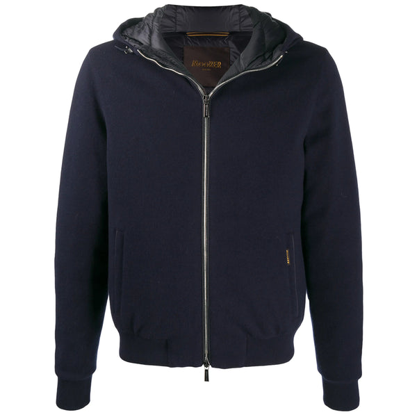 Bomber Jacket Brigno Blue Outer: Virgin Wool