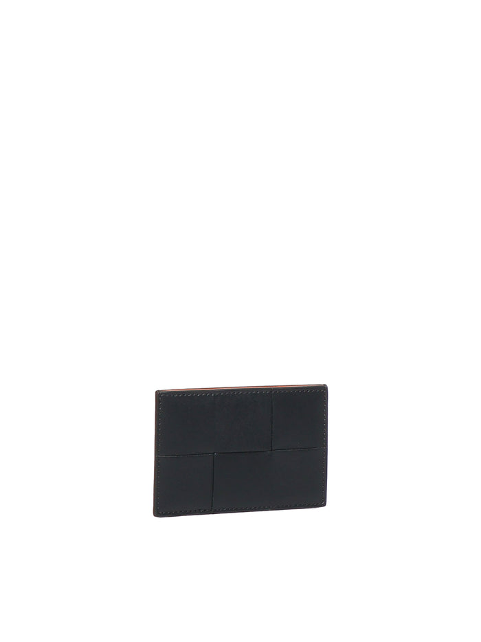 Bottega Veneta Wallets Dark Green, Papaya Calfskin
