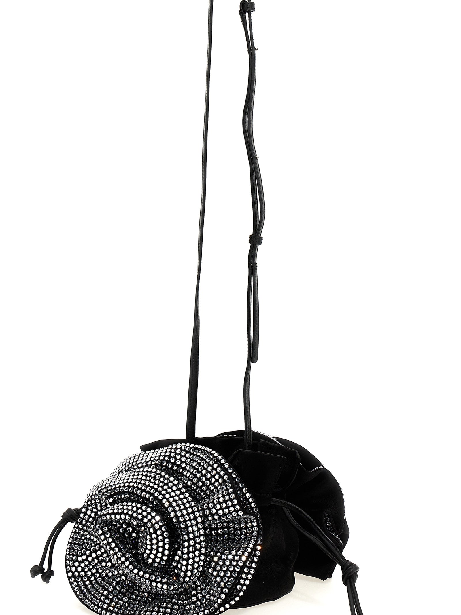 Magda crossbody bag Black Viscose Silk
