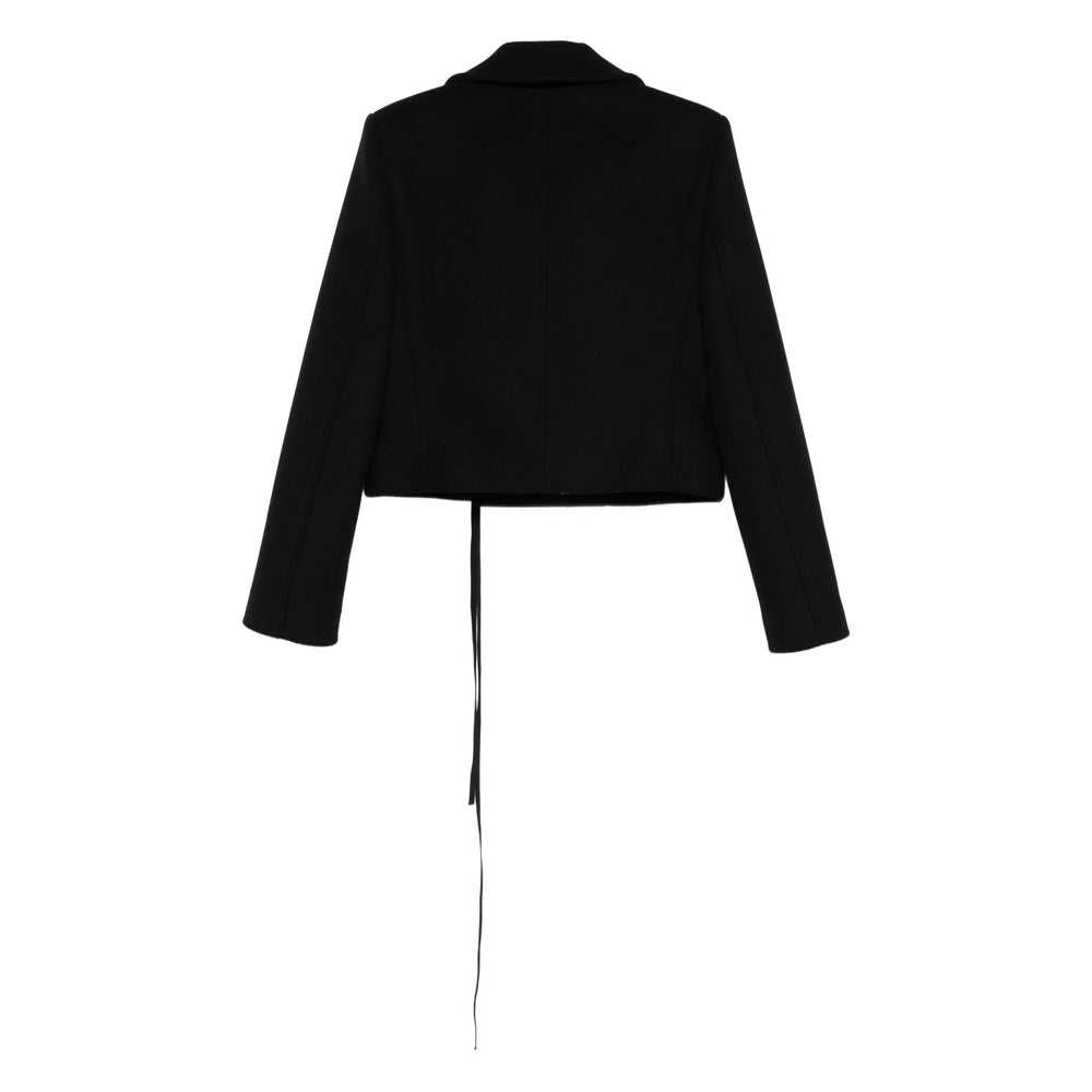 Coat Ann Demeulemeester Black Fabric: 100