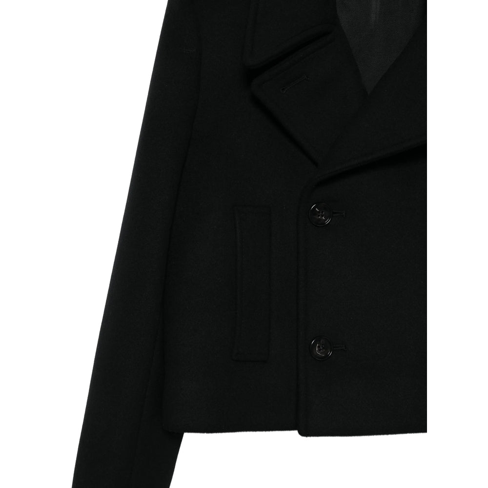 Coat Ann Demeulemeester Black Fabric: 100