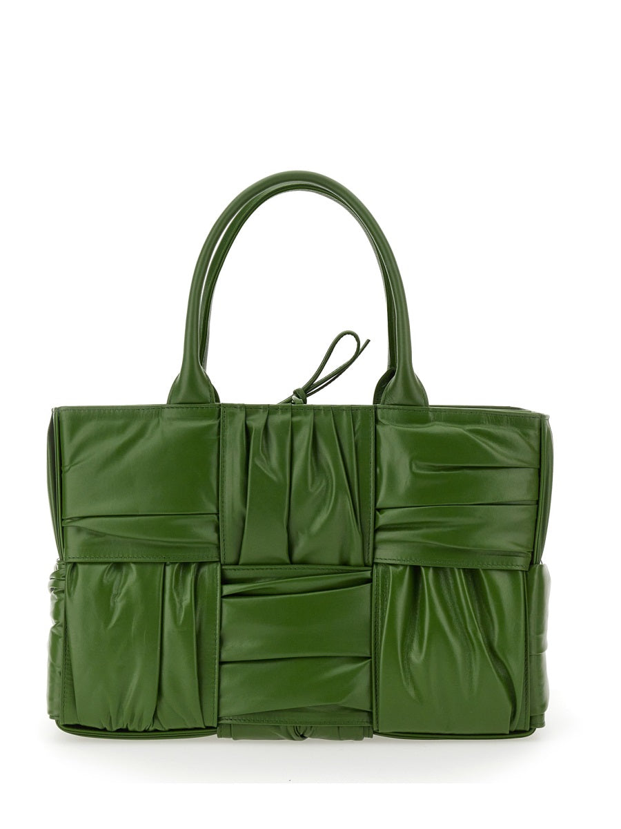 Tote Bag Small Bow Green Calfskin Handbags