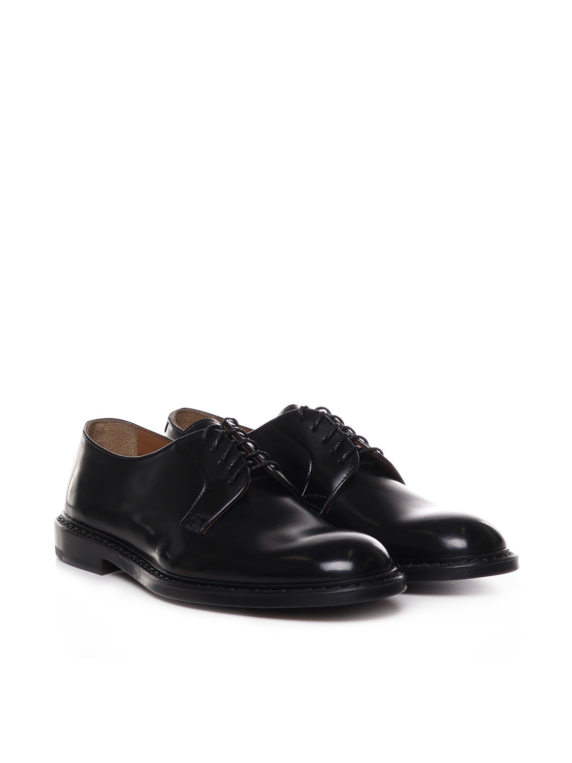 Doucals Flat Shoes Black Calfskin