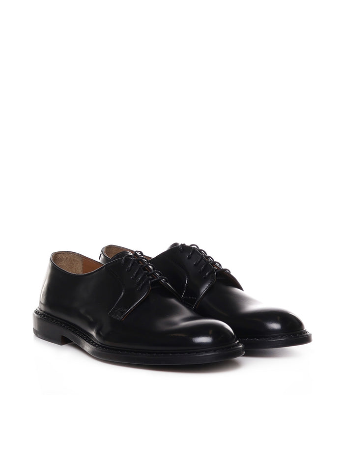 Doucals Flat Shoes Black Calfskin