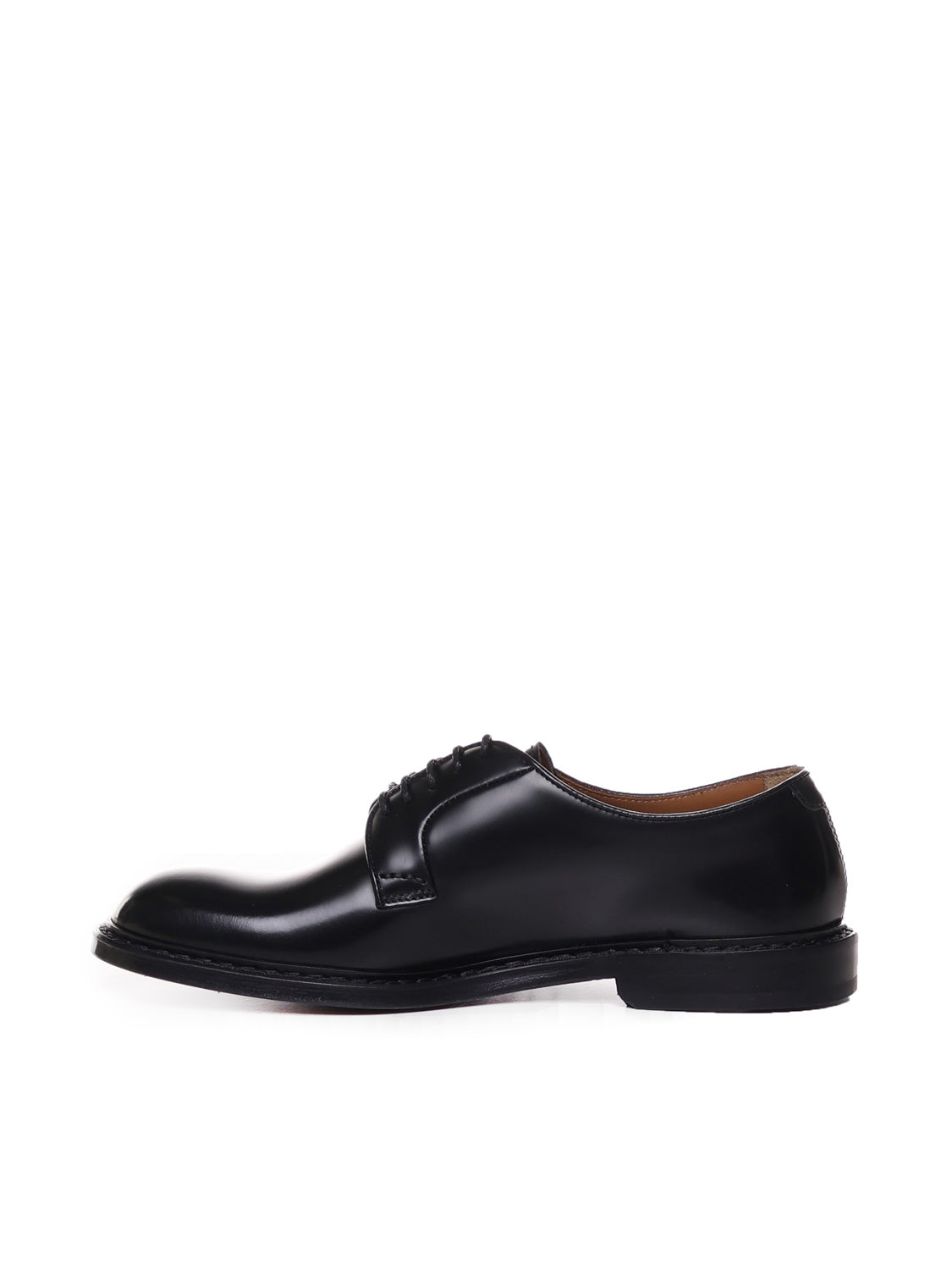 Doucals Flat Shoes Black Calfskin