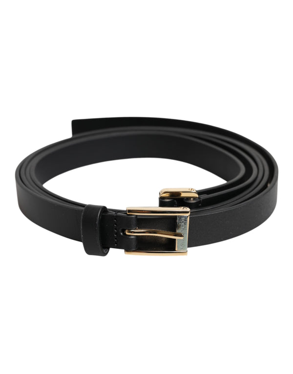Dolce & Gabbana 100% Calf Leather belt in black