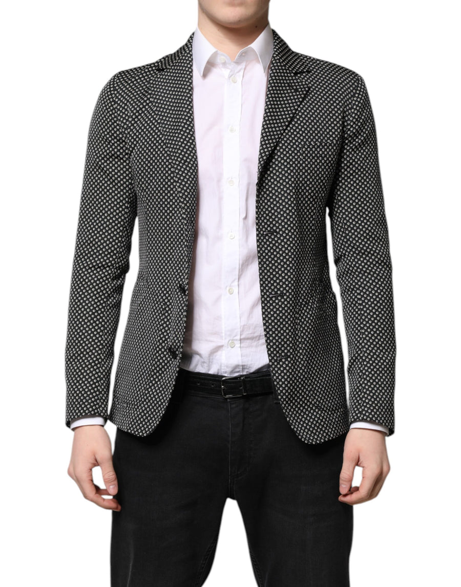 Dolce & Gabbana 95% Polyester 3% Wool 2% Viscose; Lining: 100% Viscose blazer in black