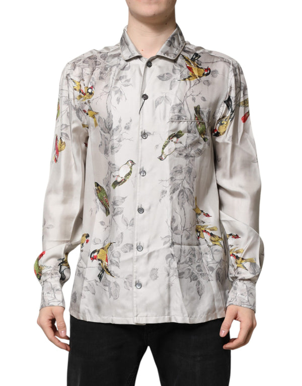 Dolce & Gabbana 100% Silk shirt in white