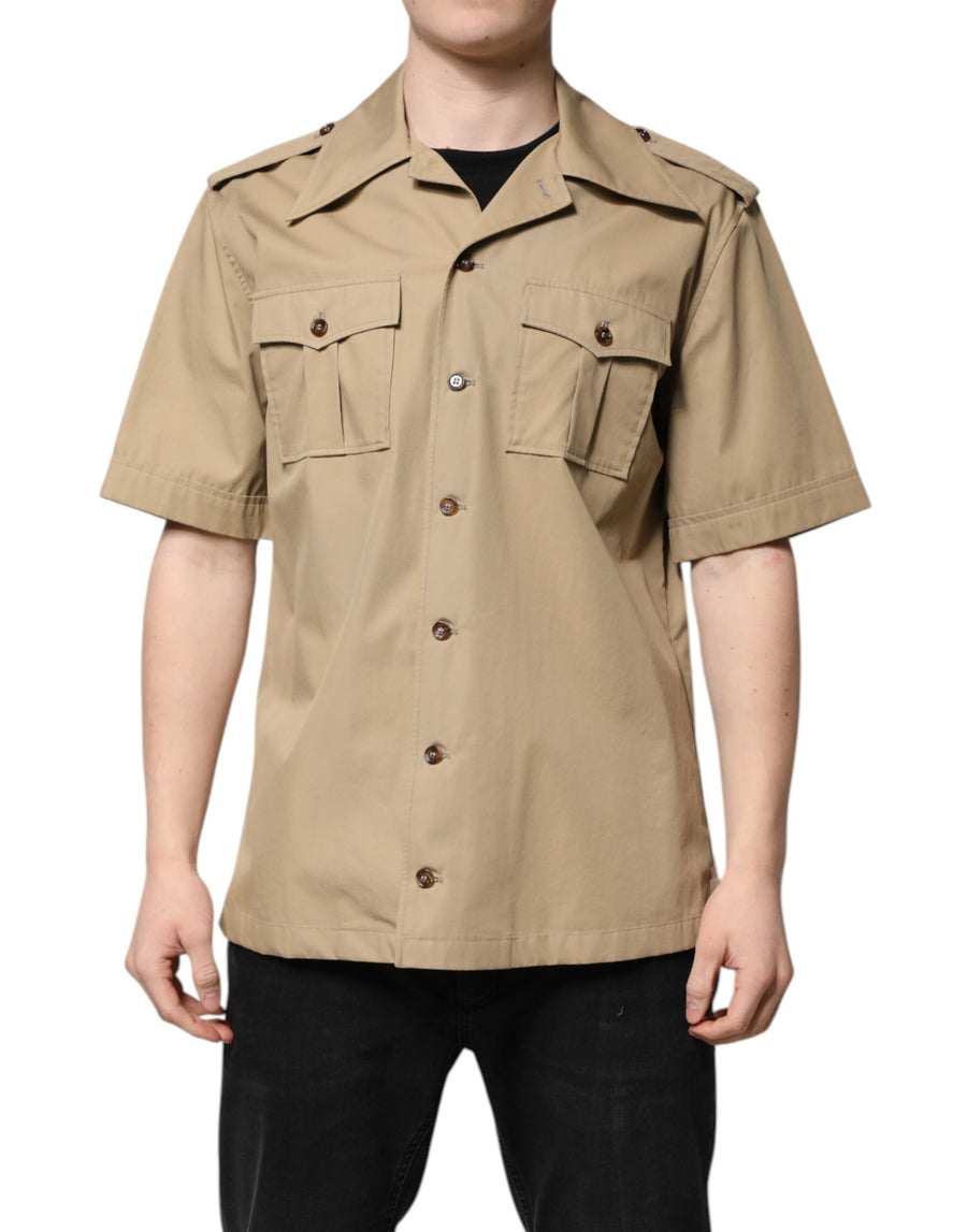 Dolce & Gabbana 100% Cotton shirt in brown