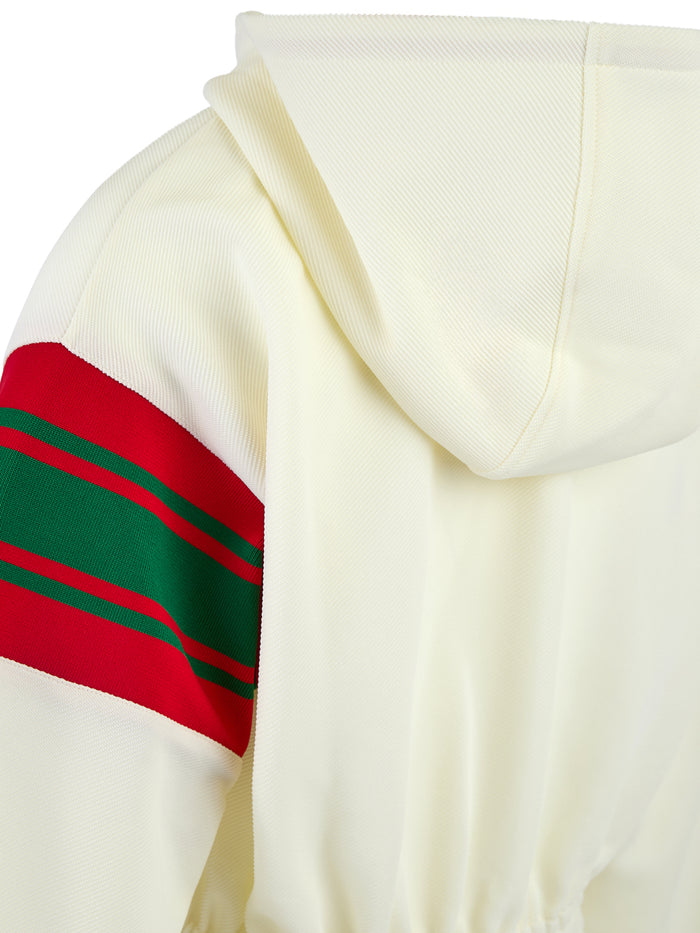 Gucci Polyester hoodie in white — view 2
