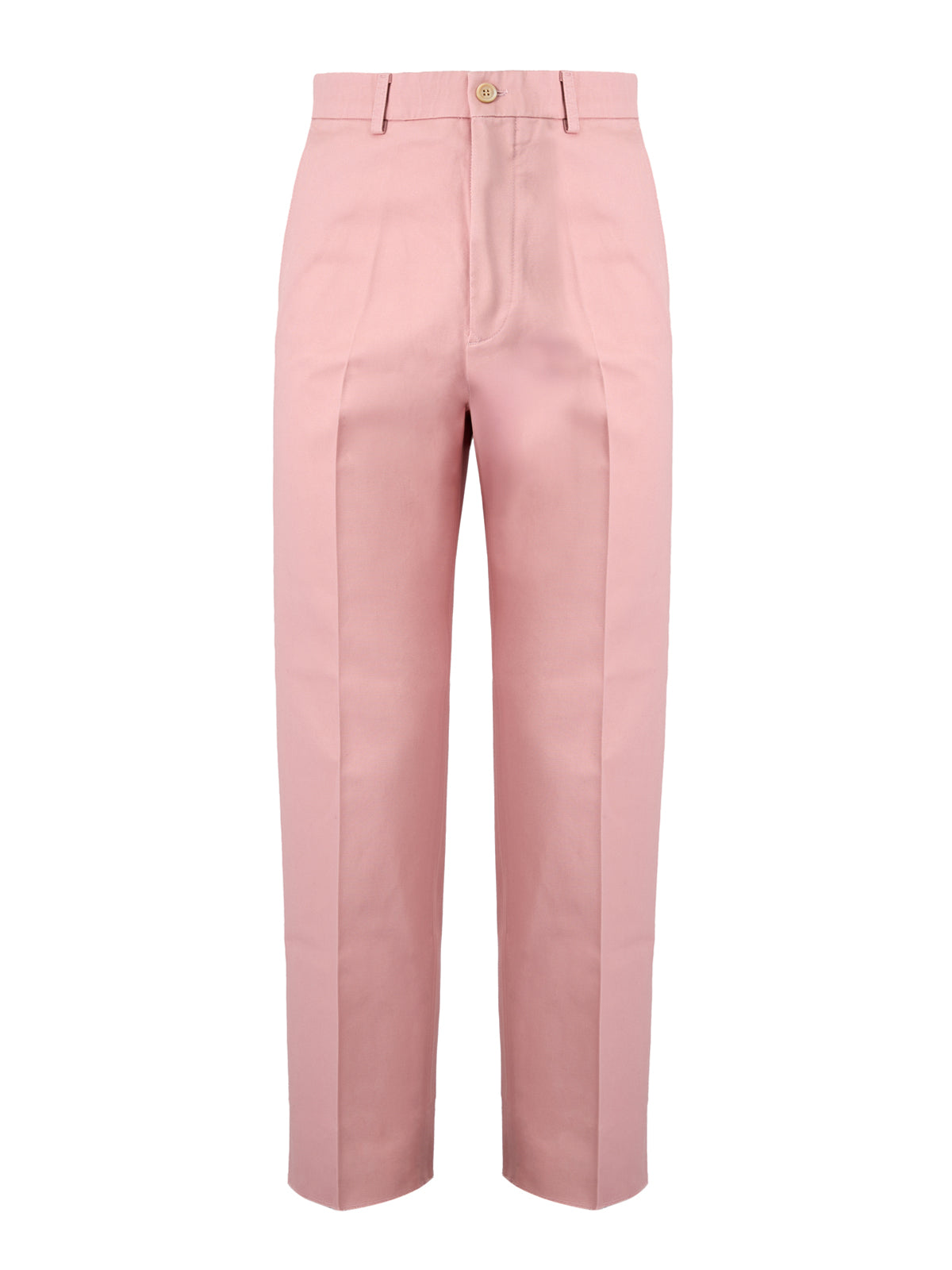 Gucci Cotton trousers in pink — view 4