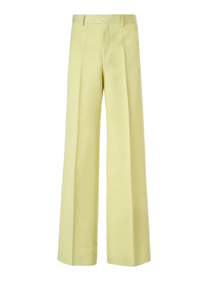 Gucci 100% Cotton trousers in yellow