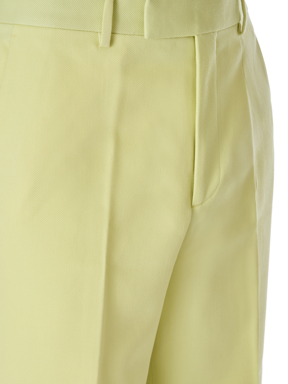 Gucci 100% Cotton trousers in yellow — view 2