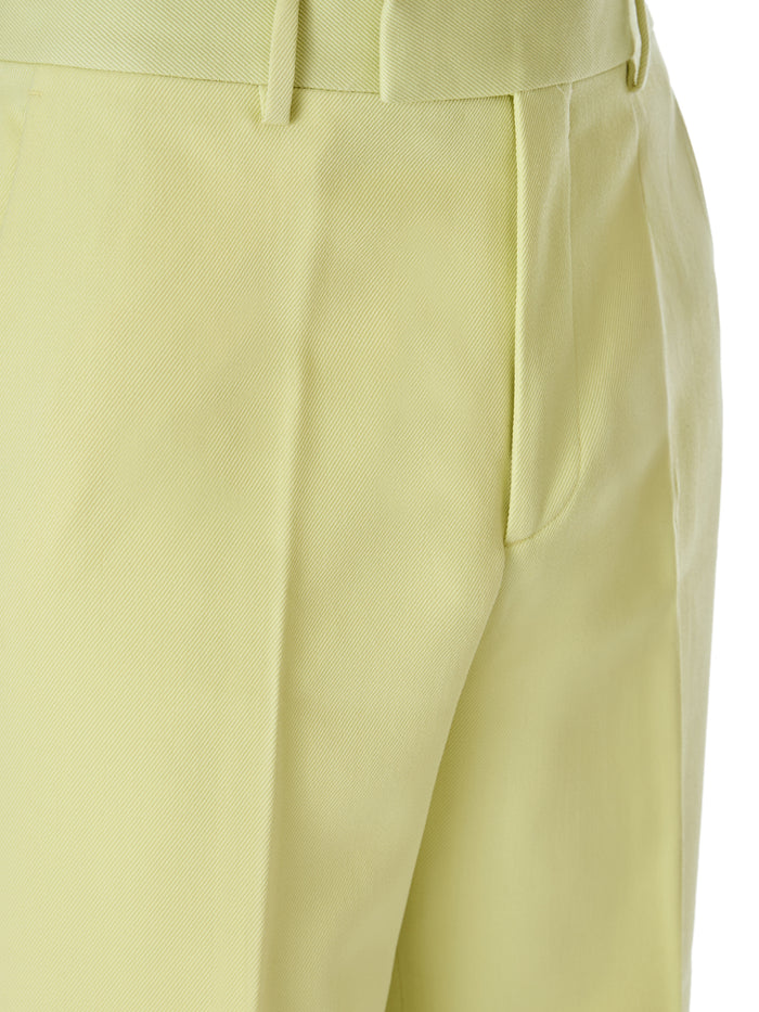 Gucci 100% Cotton trousers in yellow — view 2
