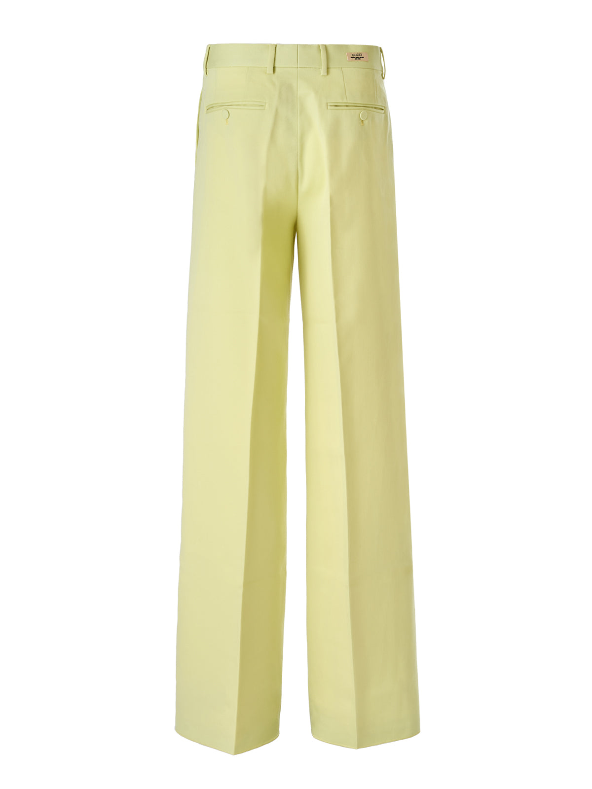 Gucci 100% Cotton trousers in yellow — view 3