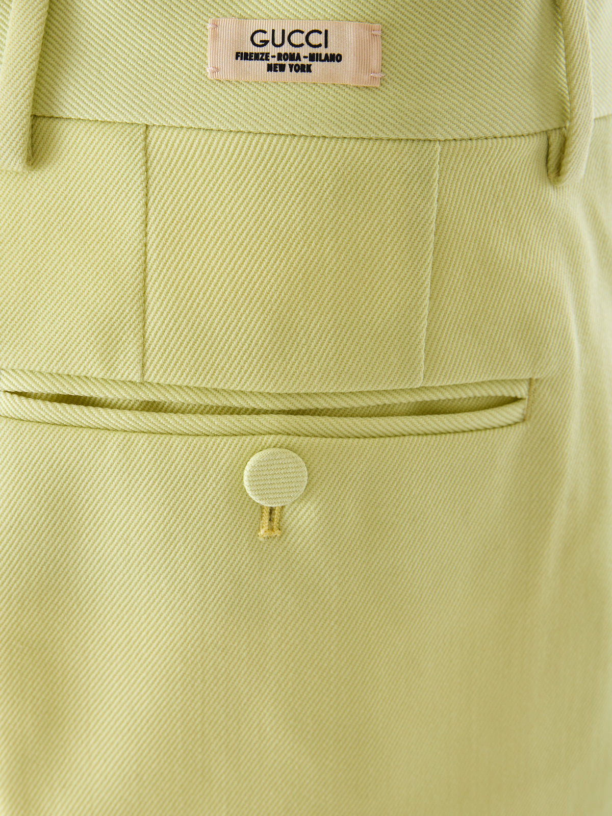 Gucci 100% Cotton trousers in yellow — view 4