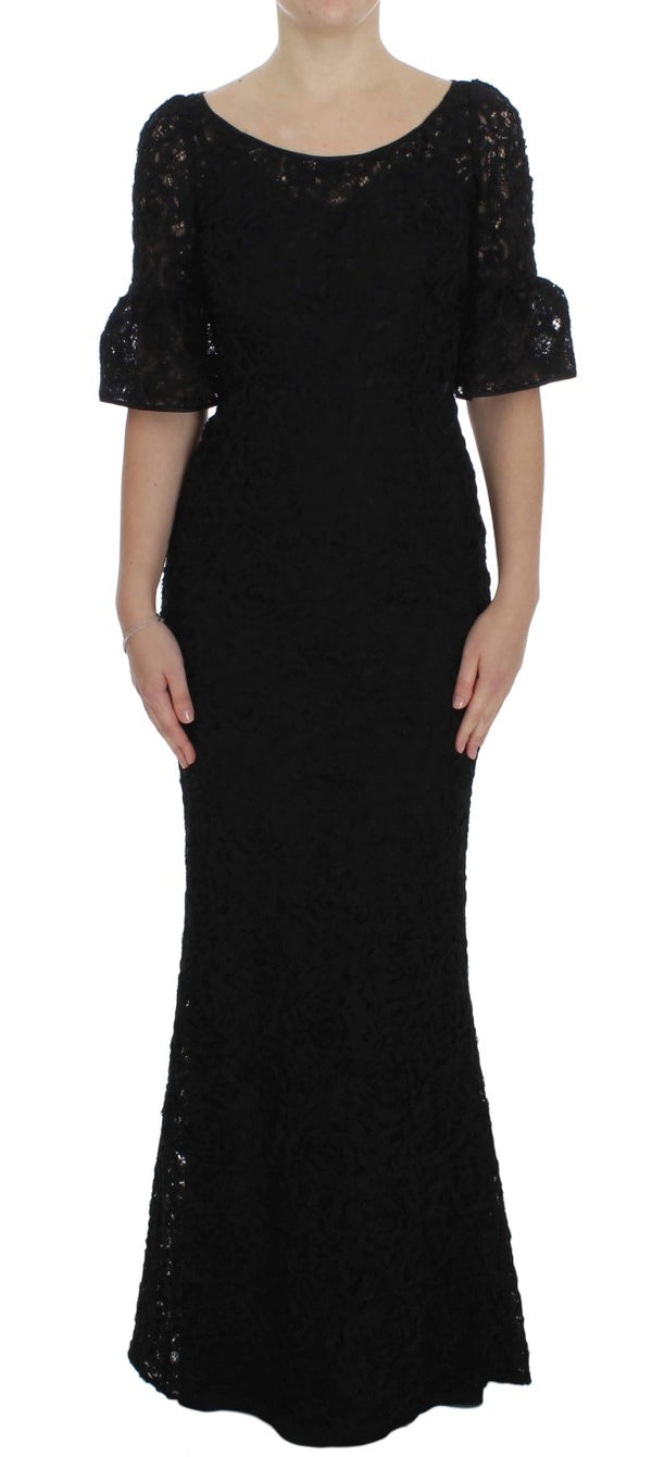 Dolce & Gabbana 77% Polyester dress in black