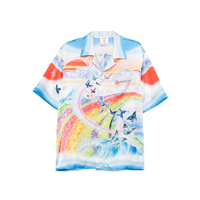 Shirt Casablanca Blue/orange Silk: 100