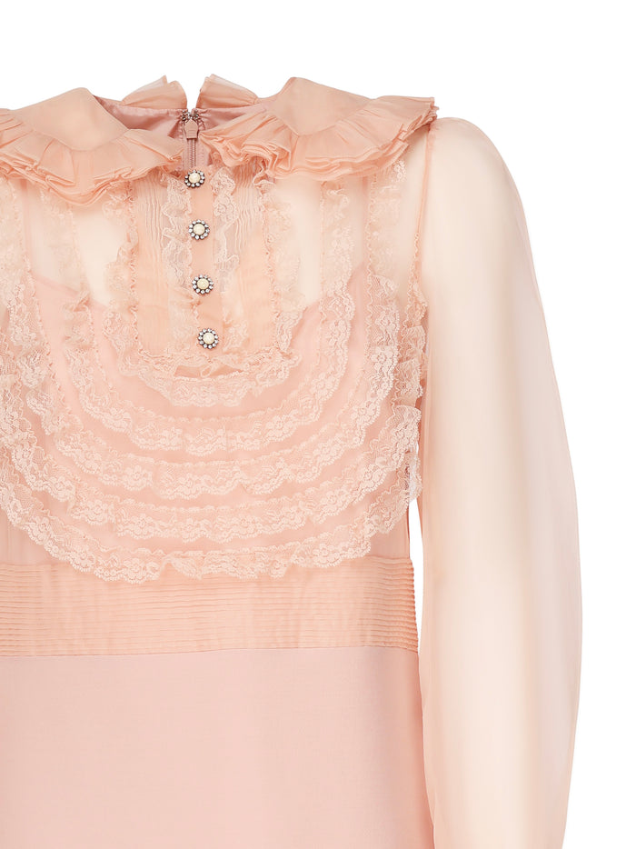 Valentino Garavani Dresses Pink Virgin Wool