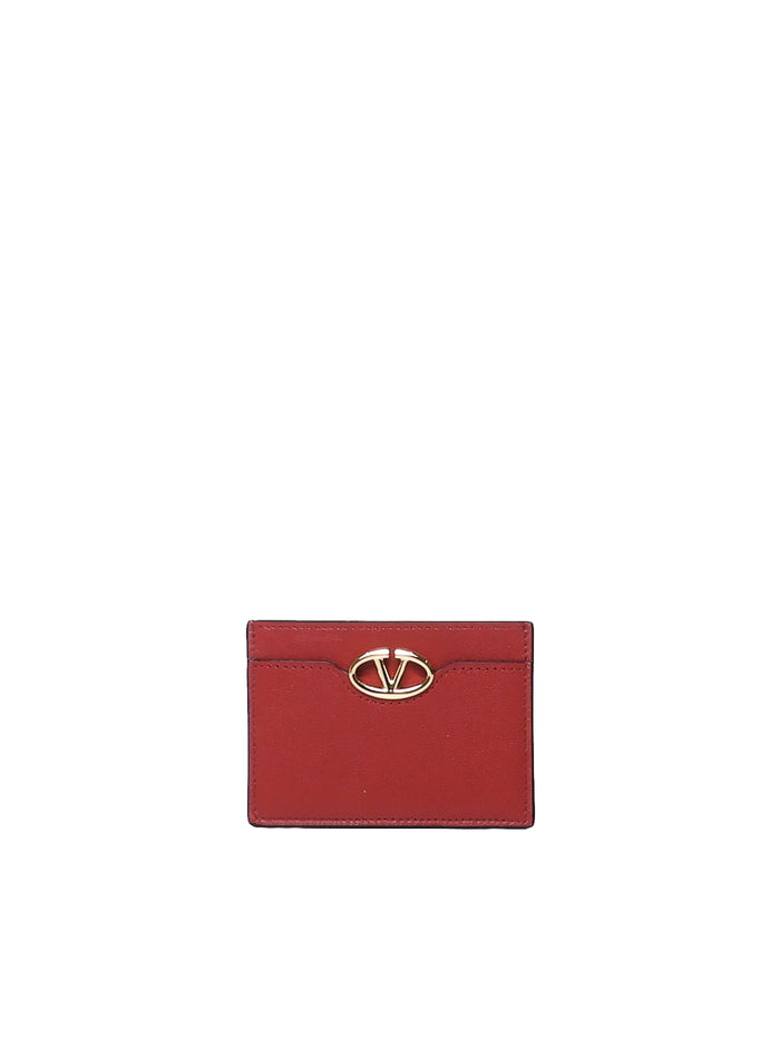 Valentino Garavani Wallets Red Calfskin
