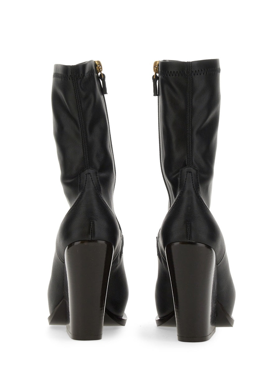 Cowboy Boots Black Polyester