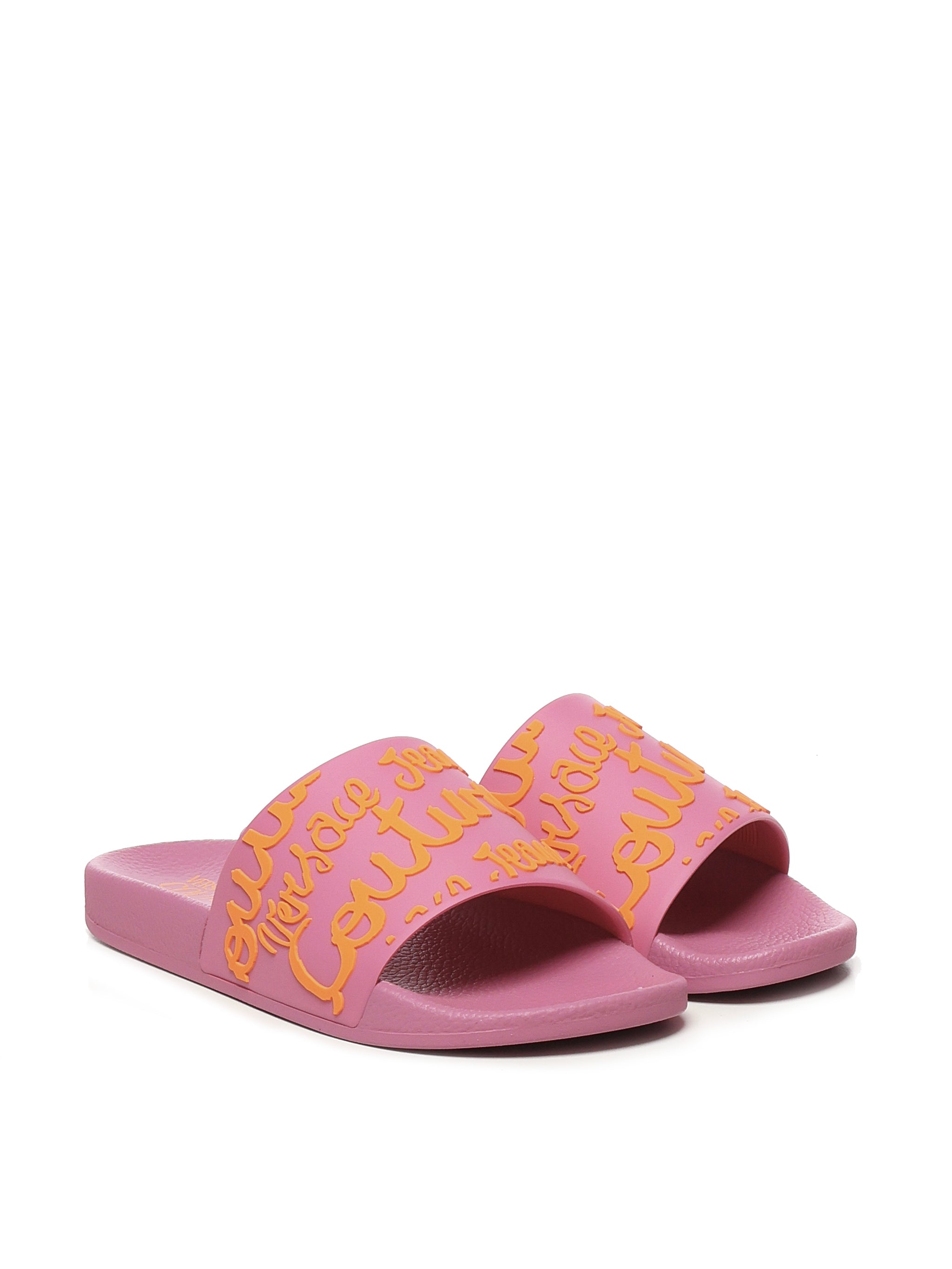 VERSACE JEANS COUTURE Sandals Fuchsia Rubber
