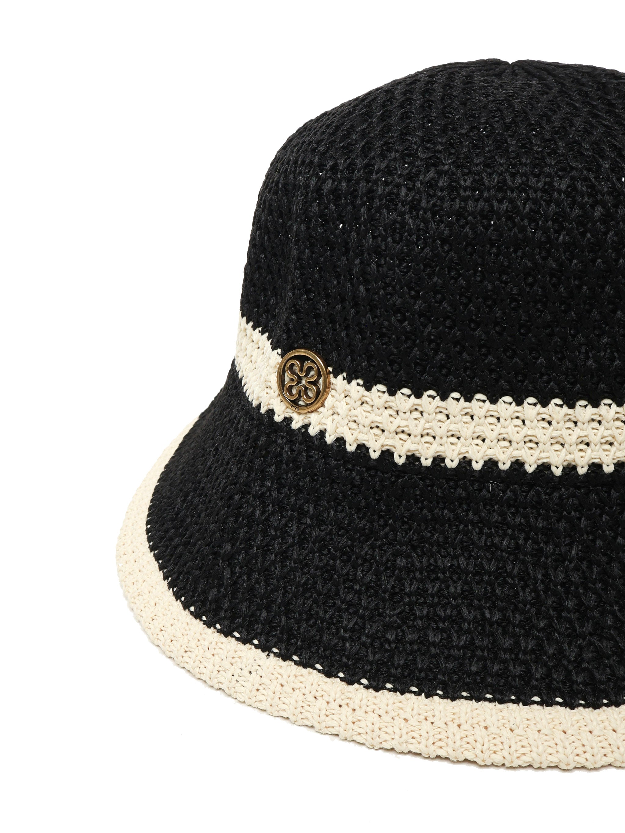 V° 73 Hats Black/ivory Polyester