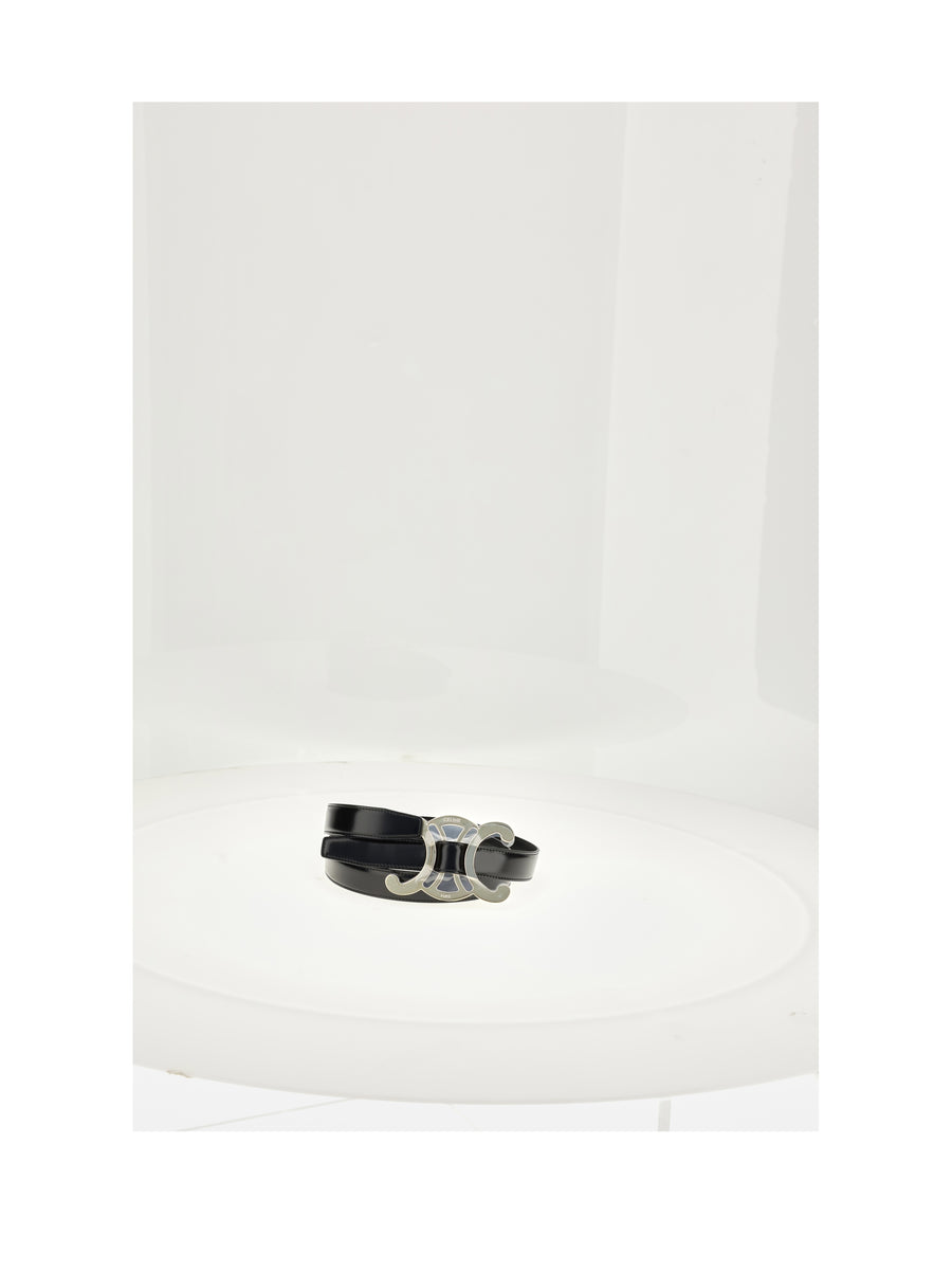 Belt Medium 25mm Black Calf Leather