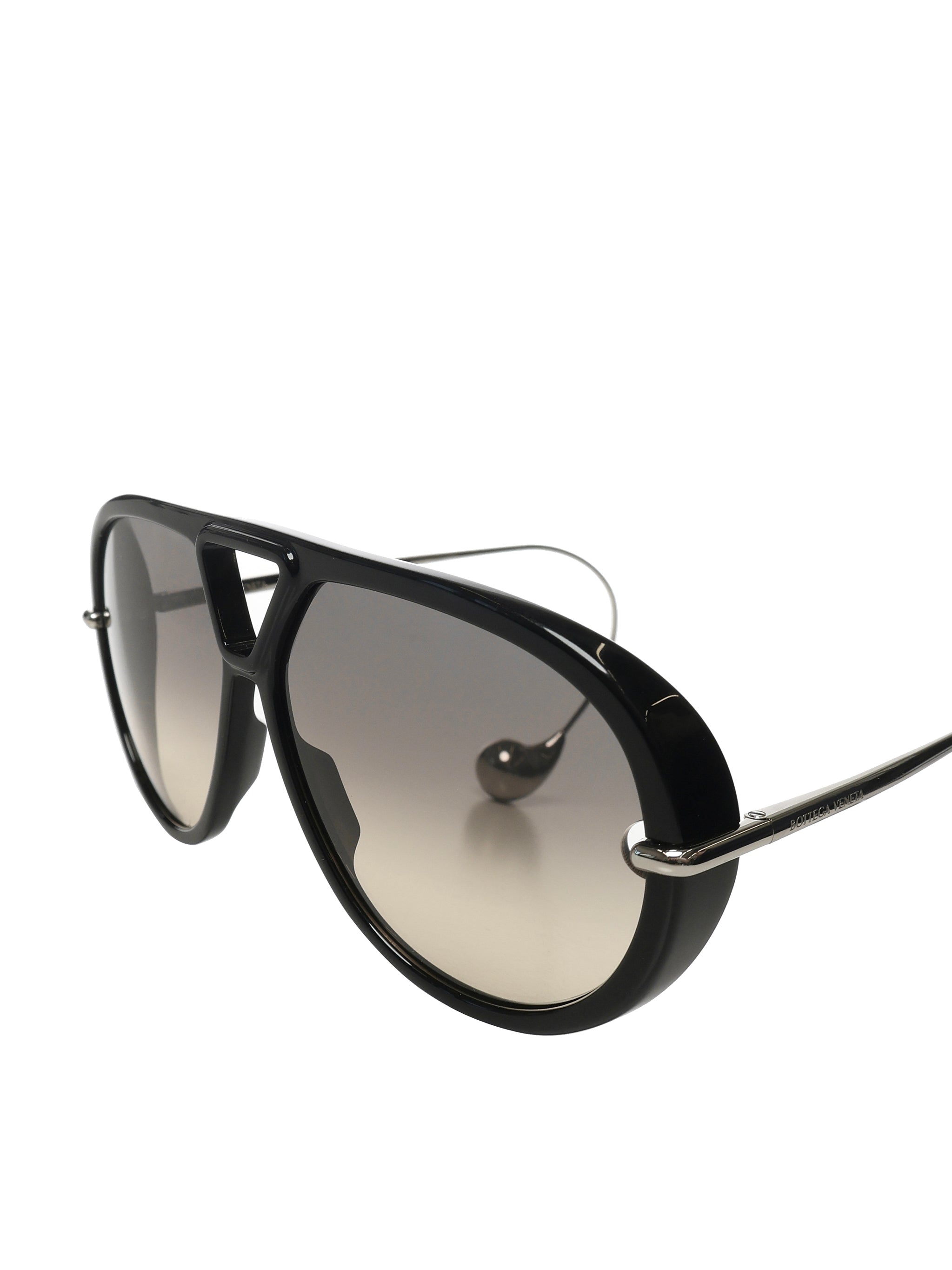 Bottega Veneta Sunglasses Black/silver Acetate