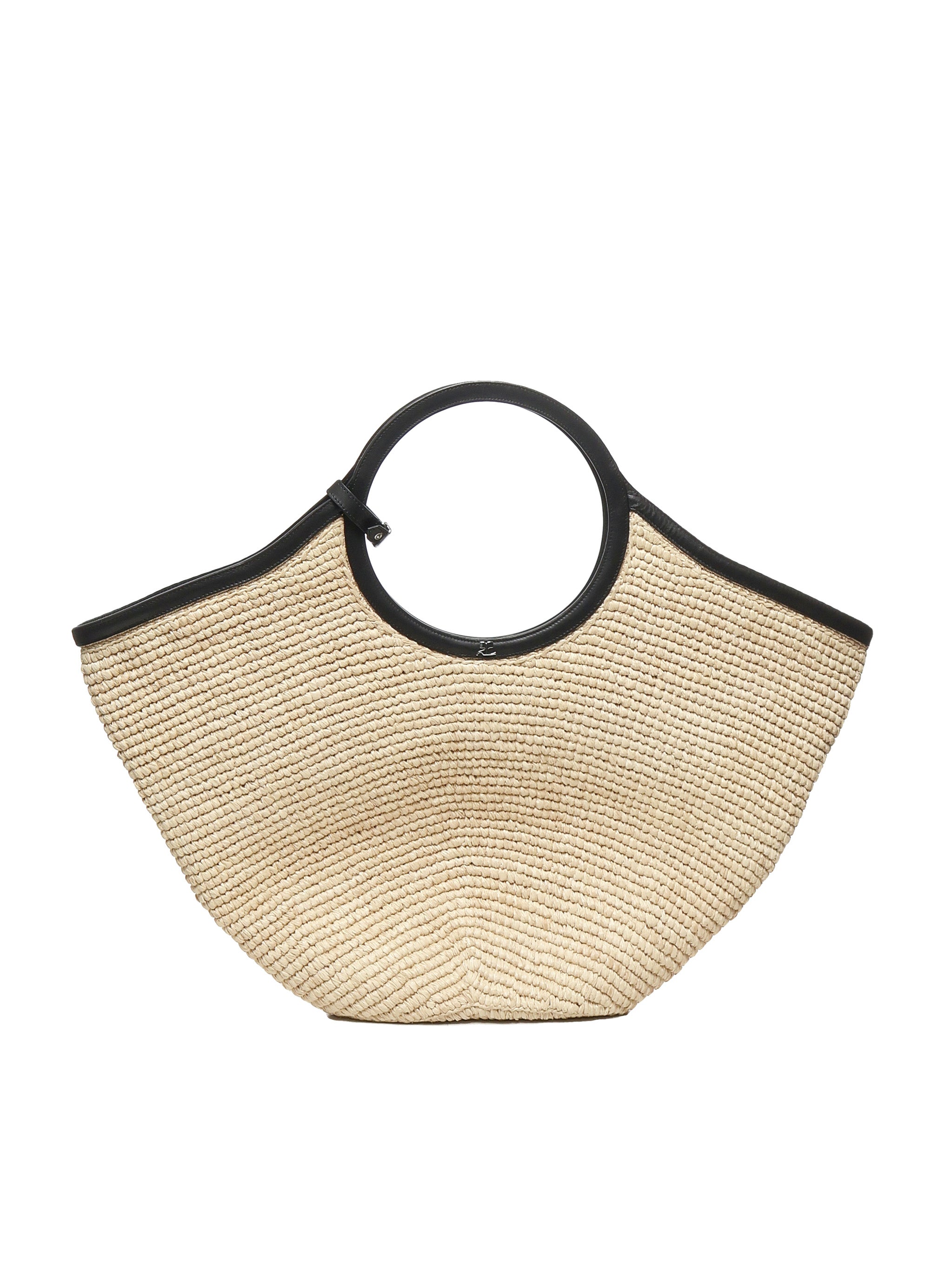 Courreges Bags Natural Beige Raffia