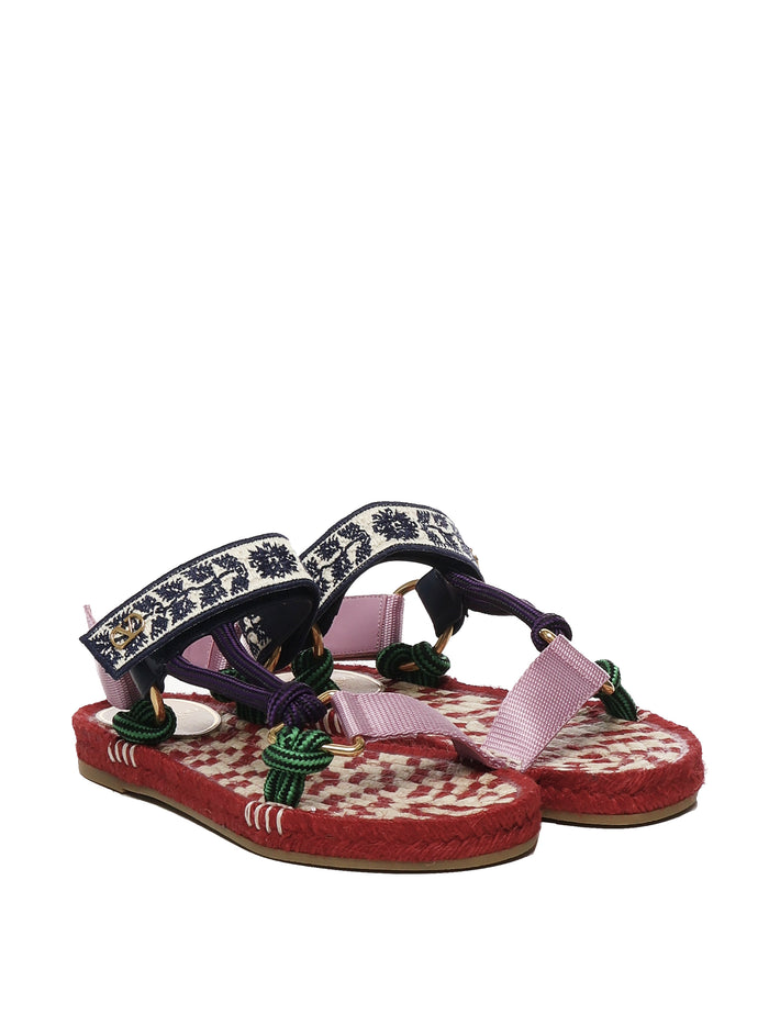 Valentino Garavani Sandals Multicolour Cotton
