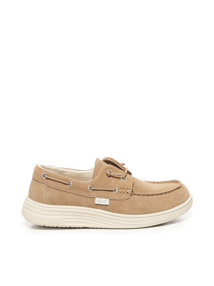 Liu Jo Flat shoes Beige Suede