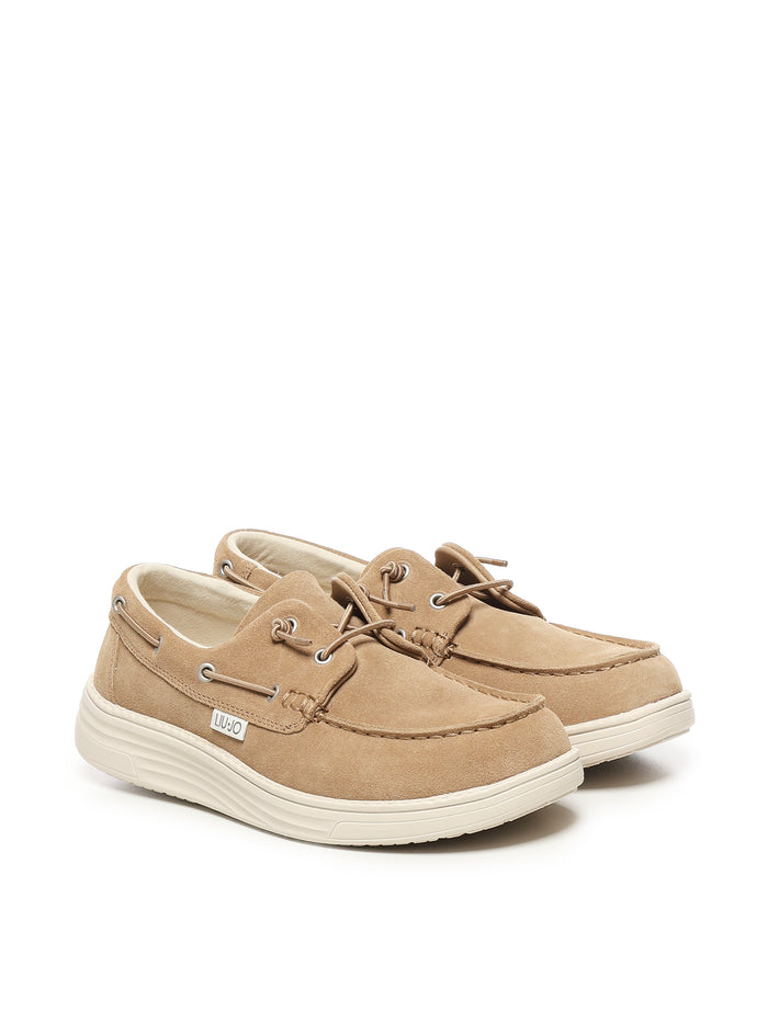 Liu Jo Flat shoes Beige Suede