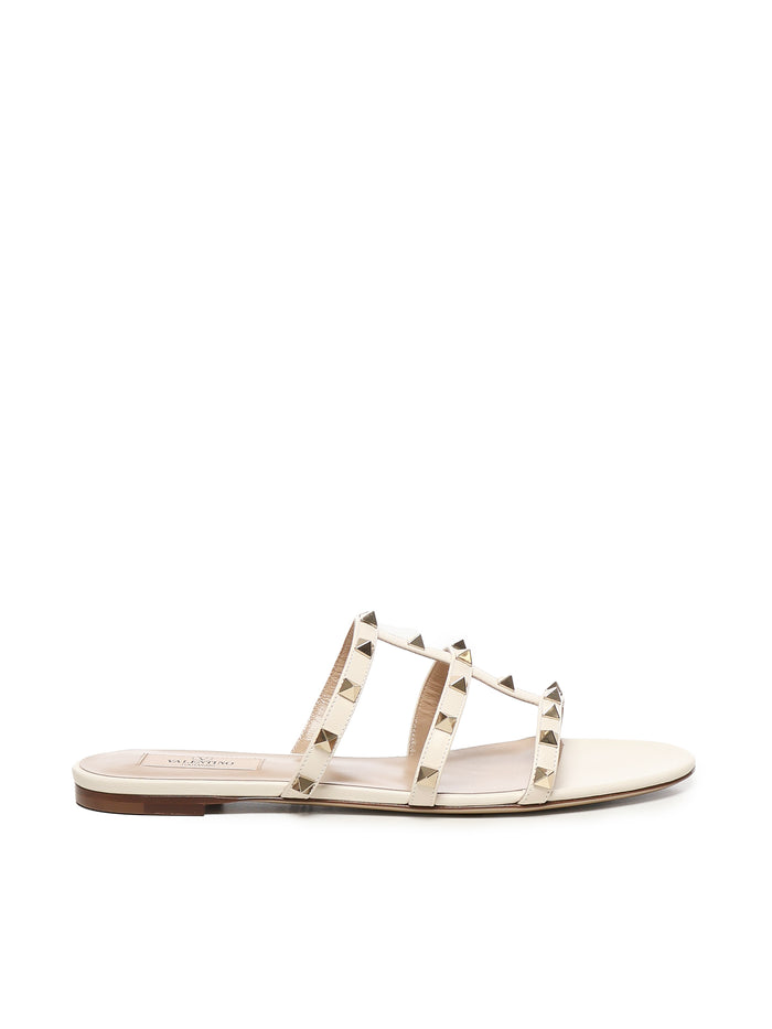 Valentino Garavani Sandals Light Ivory Calfskin
